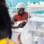 Preterm Mother checking on her baby