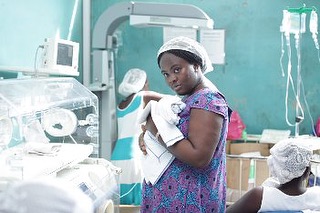 Preterm Mother checking on her baby